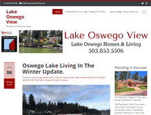 Tablet Screenshot of lakeoswegoview.com